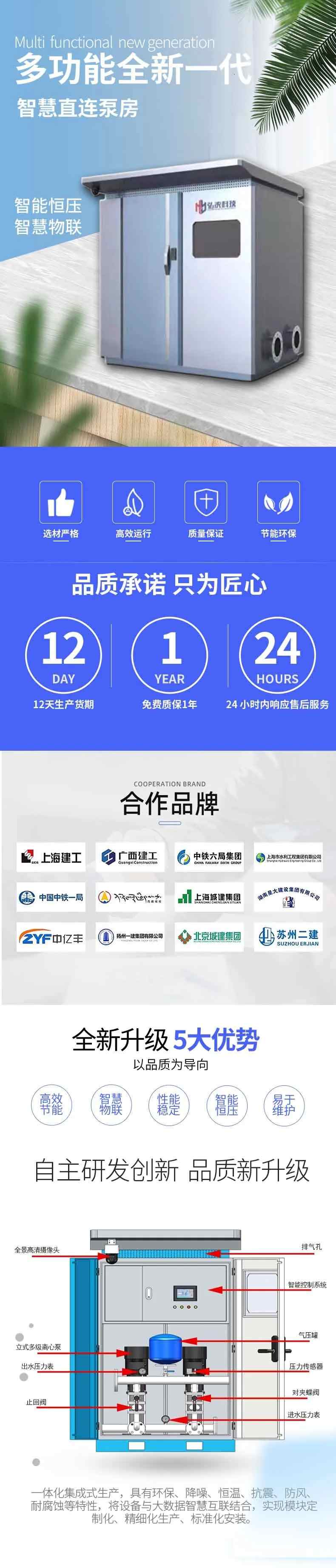 智慧城鄉(xiāng)供水泵房-智能一體化直連泵房